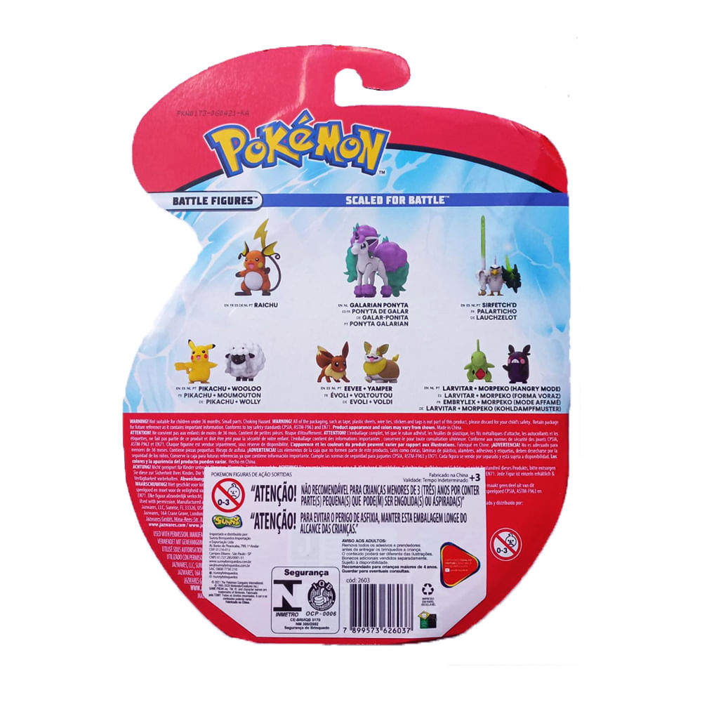 Set Pokémon 3 Figuras de Ação Umbreon, Oddish e Piplup - Ri Happy