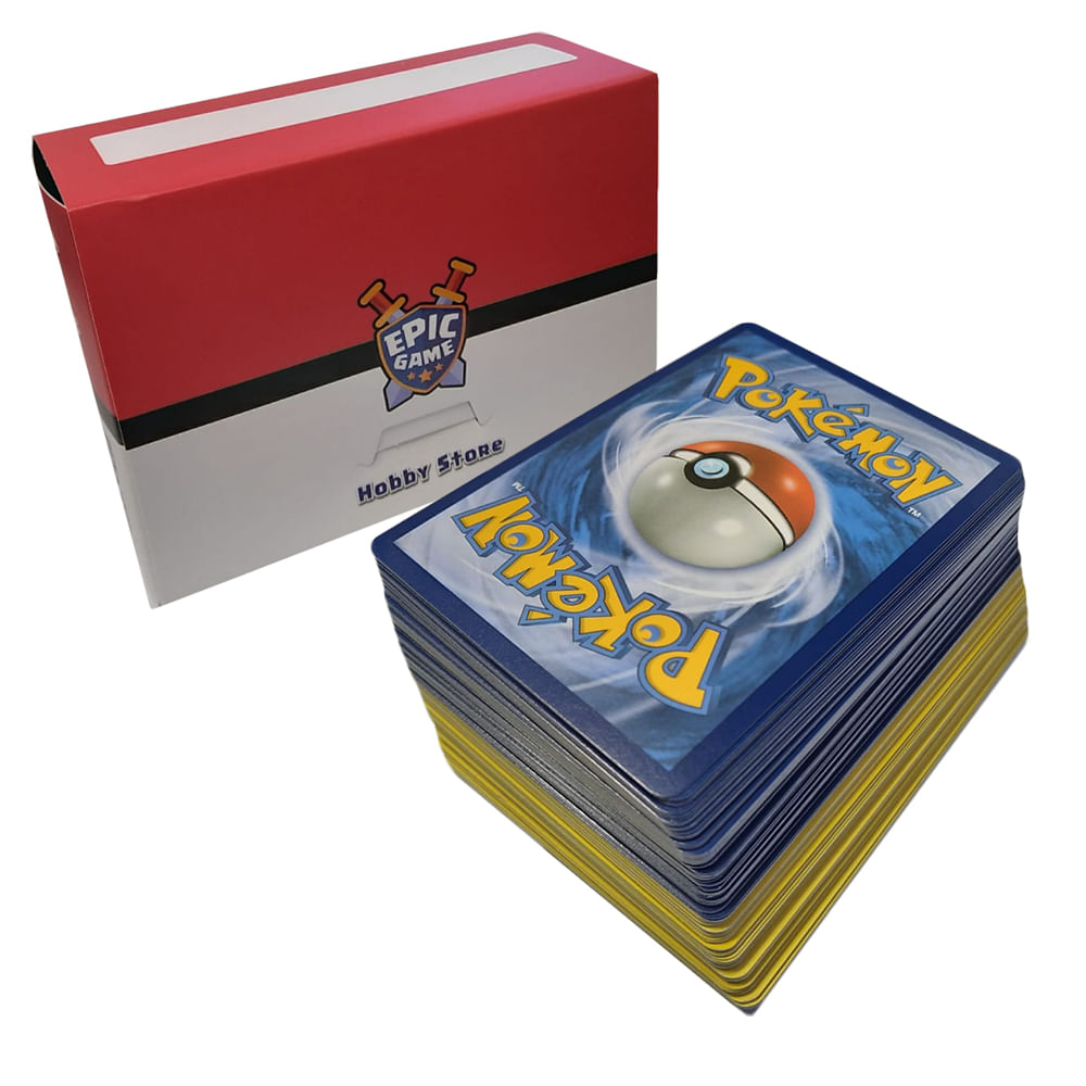 Lote Pack 100 Cartas Pokémon Aleatórios sem Nenhuma Repetida - Ri Happy