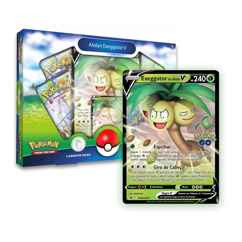 Box Coleção Pokémon Go Exeggutor de Alola V - Ri Happy
