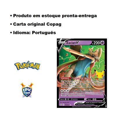 Card Pokémon Fã Clube Pokemon Full Art Original Copag