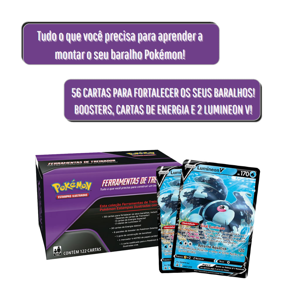 Box 122 Cartas Ferramentas De Treinador Pokémon Tcg - Copag