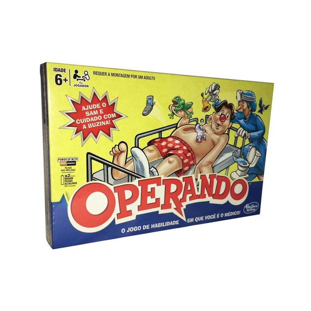 Jogo Operando - Clássico - Sam - Hasbro - Ri Happy Brinquedos - Quanto mais  Brincadeira, Melhor!