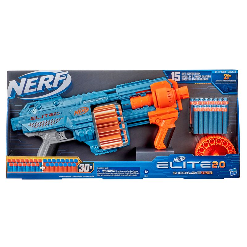 Kit Nerf - Lançador de Dardos – Elite 2.0 - Volt SD 1 e Refil 12