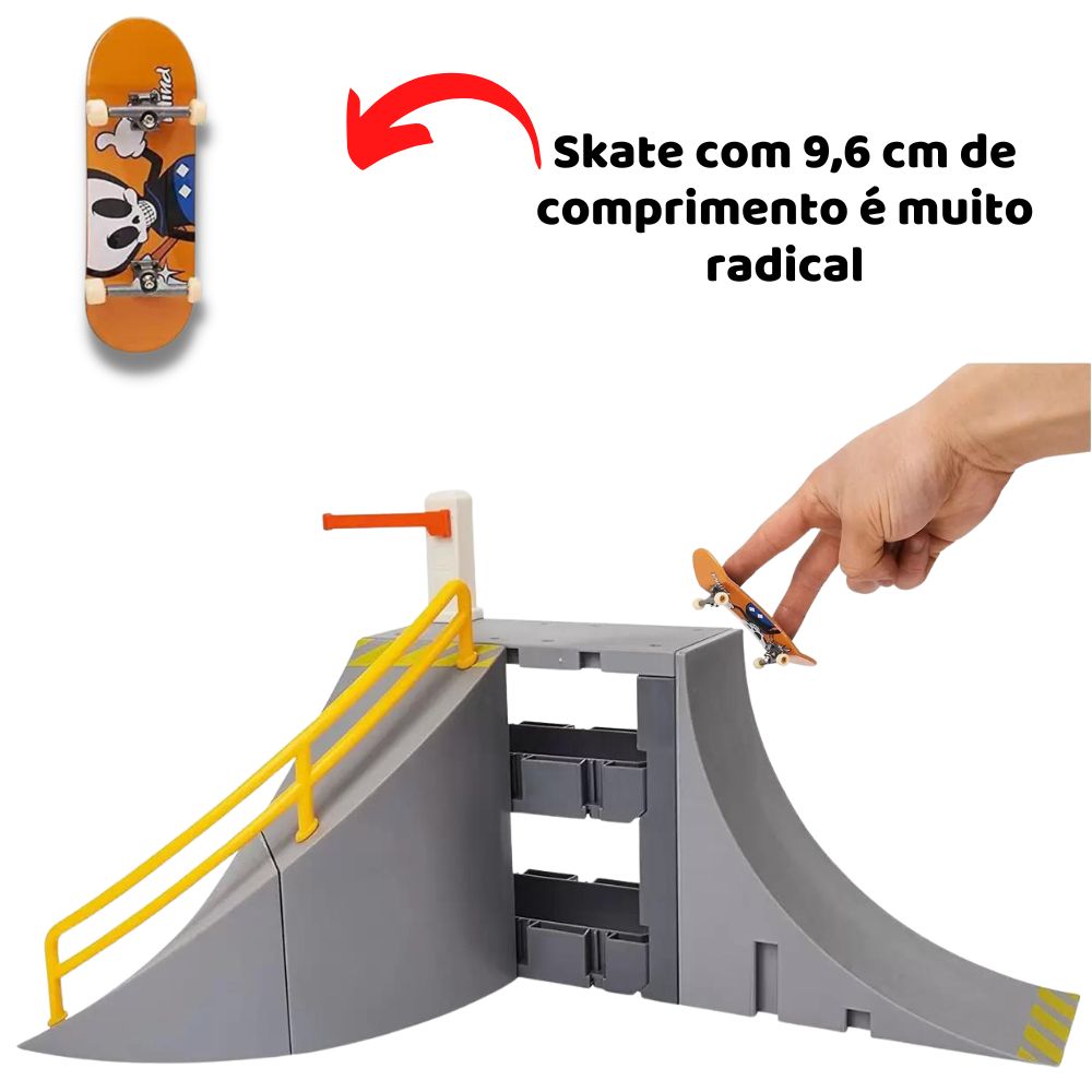 Pista Rampa Vertical Skate Dedo Profissional Fingerboard Sk8 no