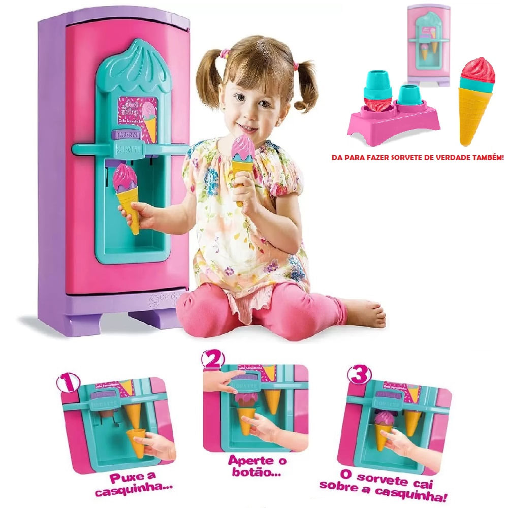 Geladeira Gela Sorvetinho - Cardoso Toys - Button Shop