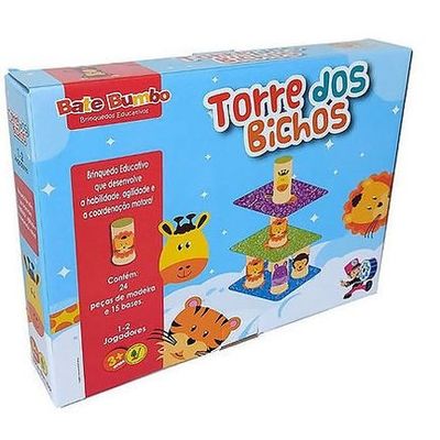 Jogo Tradicional Torre dos Bichos - ENGENHA KIDS - Produtos e acessórios  para bebê