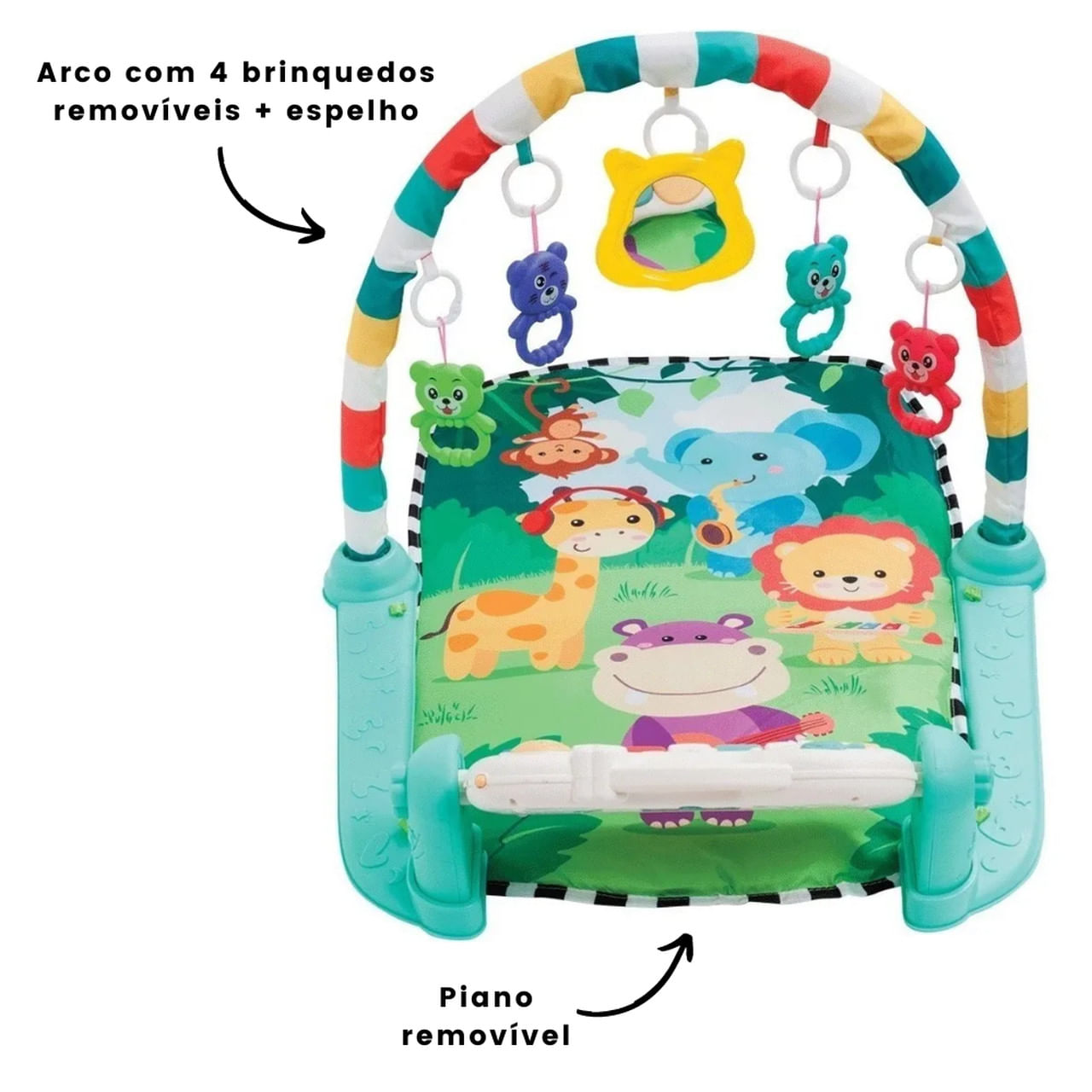 Tapete Atividades Infantil Bebê Piano Musical Bichos Luzes - Alfabay - Cubo  Mágico - Quebra Cabeças - A loja de Profissionais e Colecionadores!