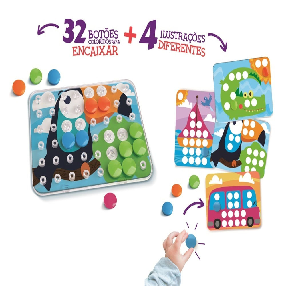 Encaixe Números e Cores Baby - Majoca Colorê Brinquedos Educativos