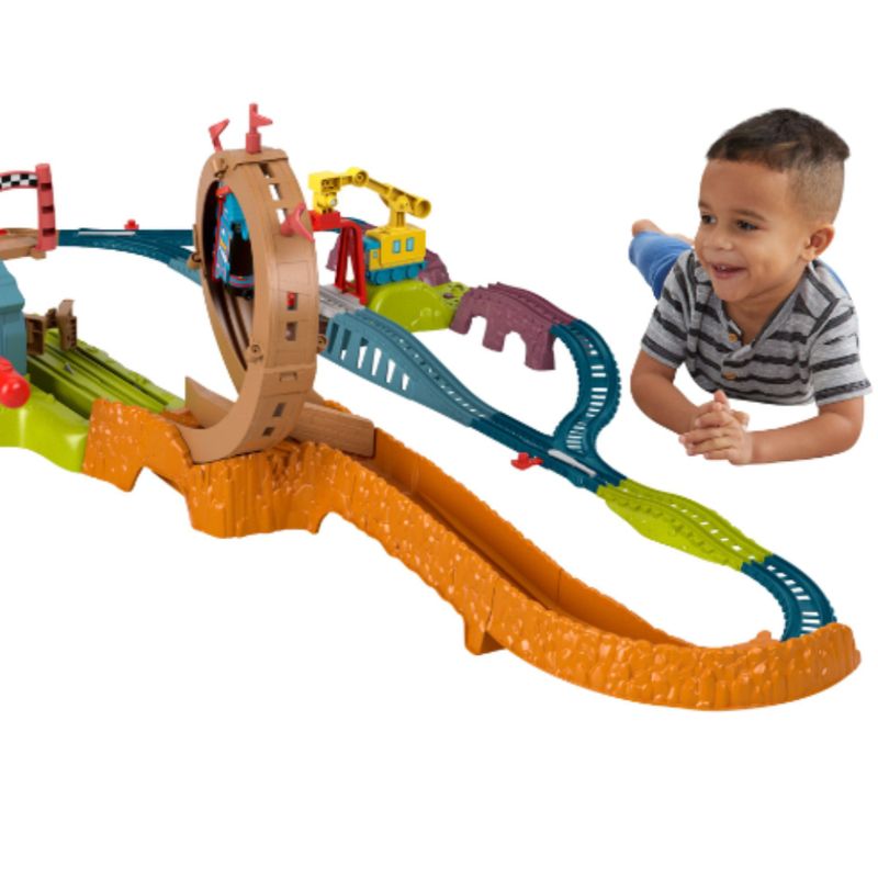 Conjunto-De-Locomotivas-E-Vagao---Thomas-E-Seus-Amigos---Mattel-0