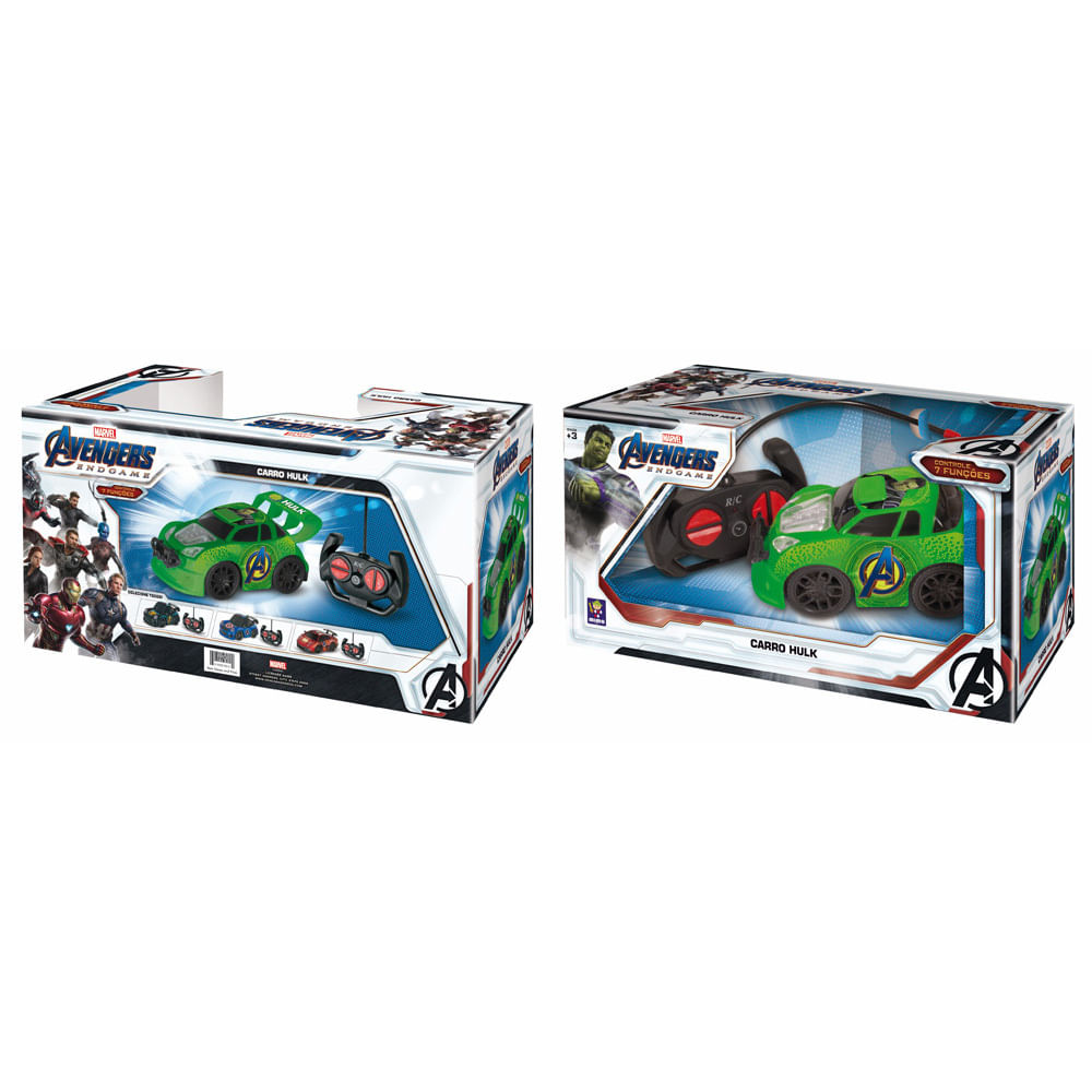 Confira Carrinho De Controle Remoto Hulk Marvel Mimo