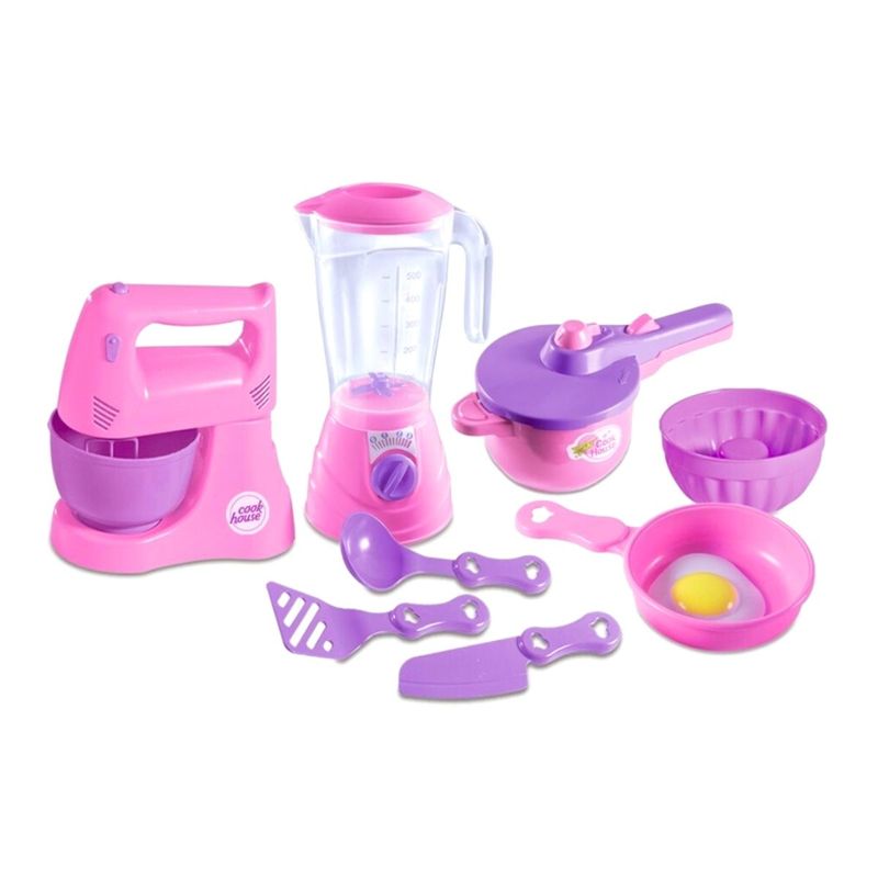 Kit Cook House Vamos Brincar de Cozinha 9 Pç Zuca toys - Ri Happy