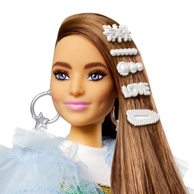 Boneca-Articulada---Barbie---Extra---Fashionista---Vestido-Arco-Iris---32-cm---Mattel-6