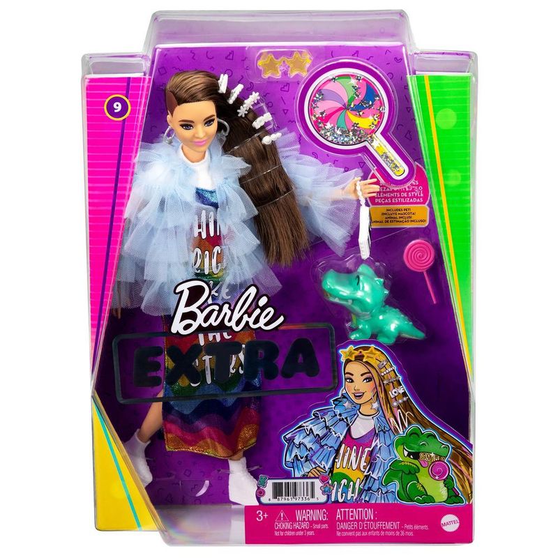 Boneca-Articulada---Barbie---Extra---Fashionista---Vestido-Arco-Iris---32-cm---Mattel-7