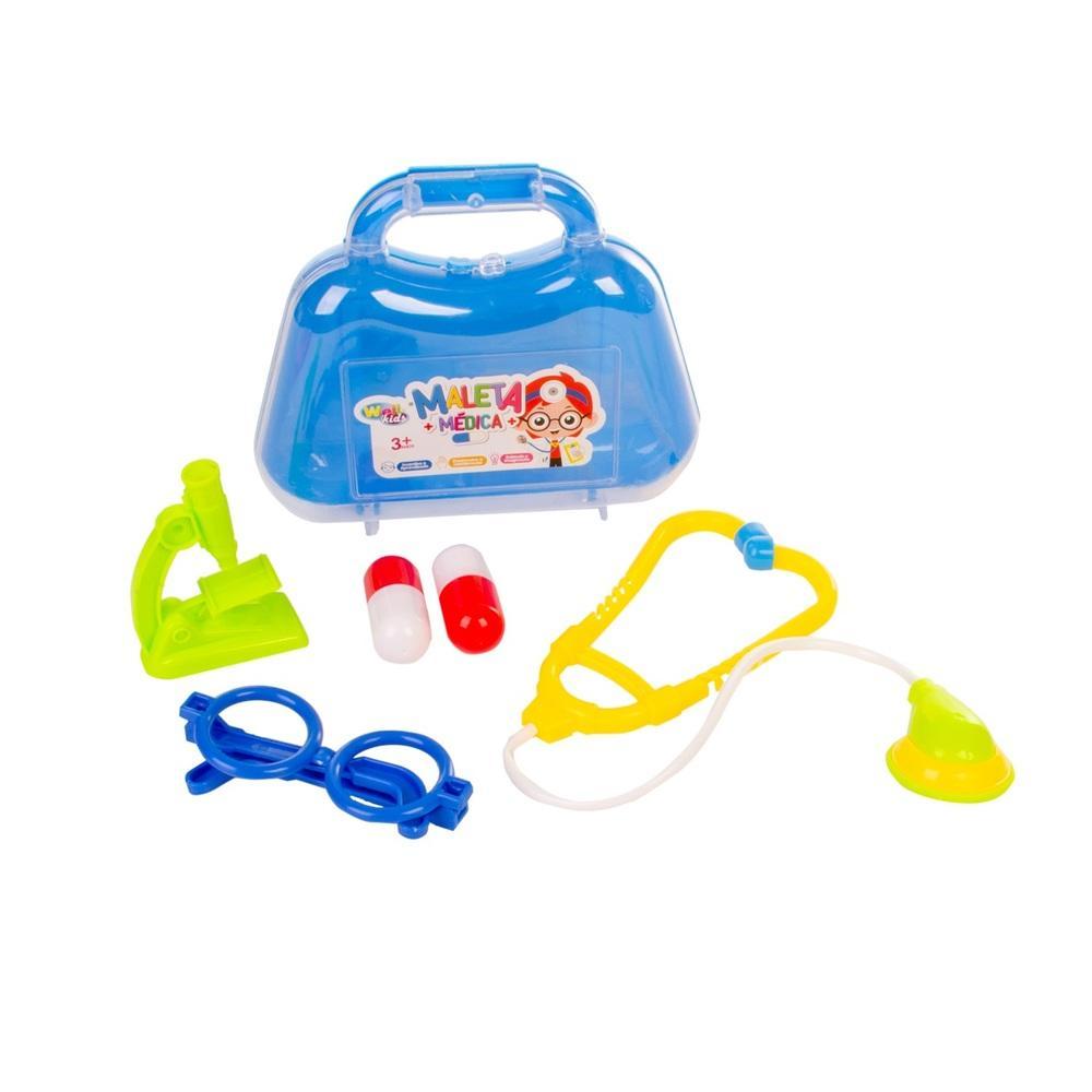 MALETA MEDICA INFANTIL KIT MEDICO CRIANÇA 10 PEÇAS BRINQUEDO DIDATICO ...