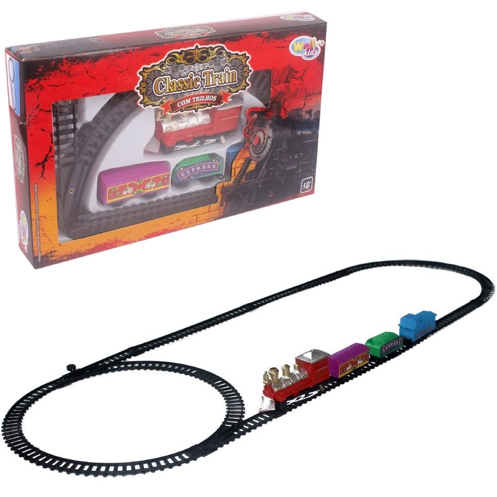 Trenzinho De Brinquedo Ferrorama Trem Locomotiva Trilhos