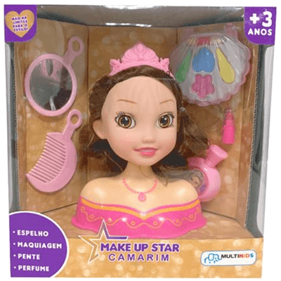 Boneca Make Up Star Camarim Morena Multikids BR1503 - Ri Happy