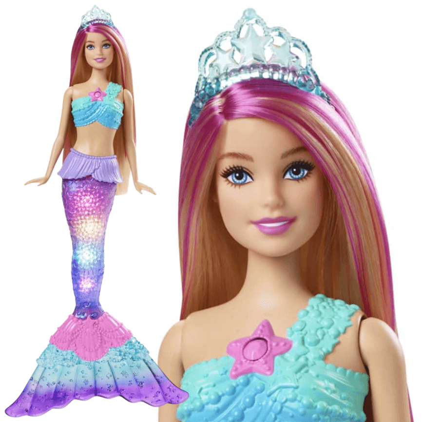 BARBIE FANTASY SEREIA LUZES BRILHANTES - HDJ36 - MATTEL - Ri Happy