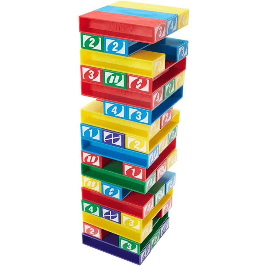 Jogo Uno Stacko Torre De Empilhar Mattel - Ri Happy