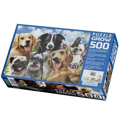 Quebra Cabeça - 500 Peças - Selfie Pets - Cachorros - Grow - Ri Happy