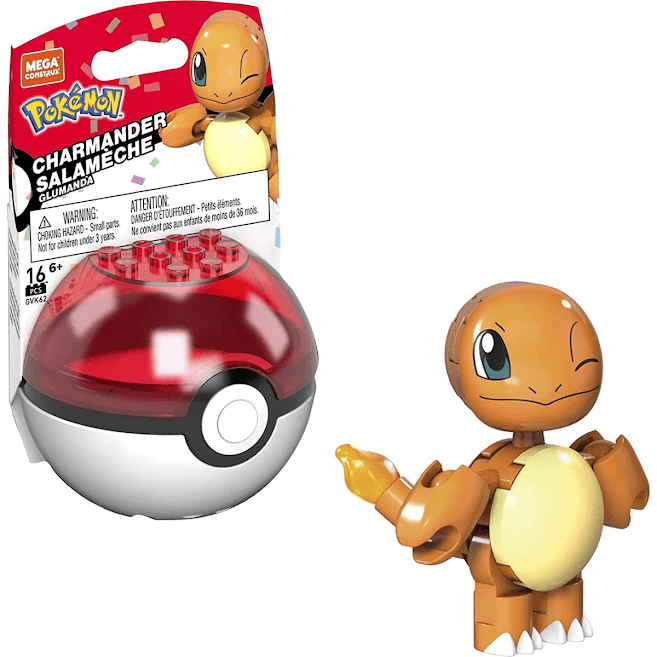 Blocos de Montar - Mega Construx - Pokémon - Pokebola com Charmander -  Mattel - Ri Happy Brinquedos