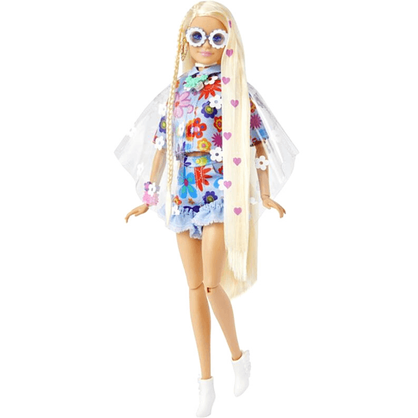 Boneca Barbie Extra com Animal de Estimação Conjunto de Flores - Mattel  HDJ45 - Xickos Brinquedos