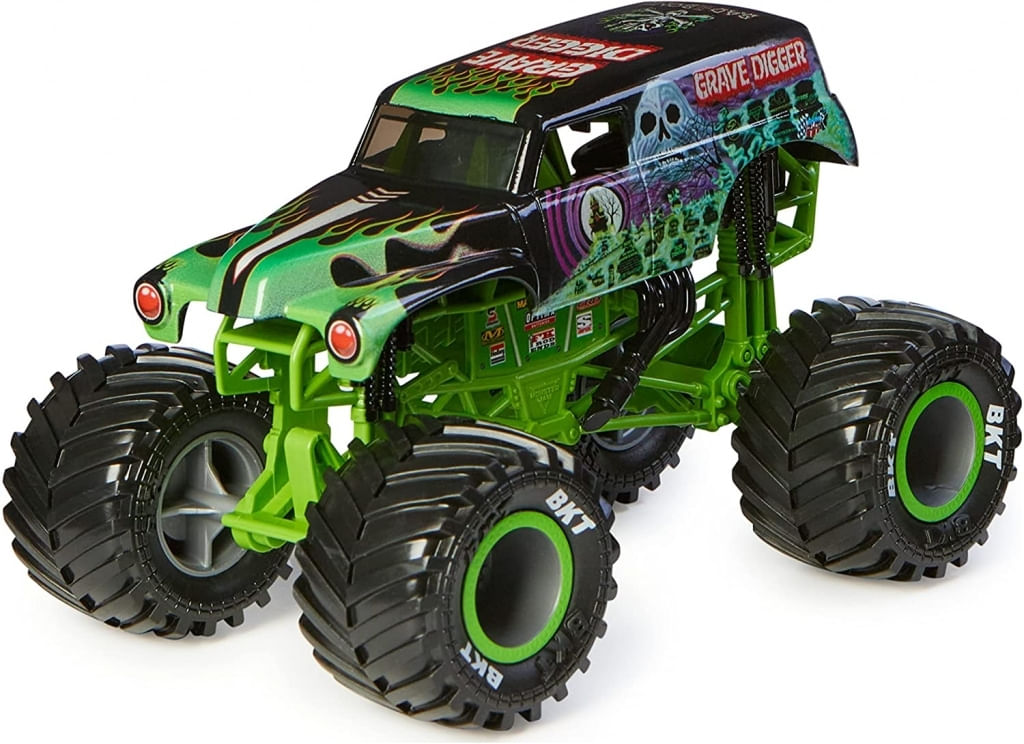 Monster Jam 1:24 - Carro com Controle Remoto - Grave Digger - Sunny - Ri  Happy