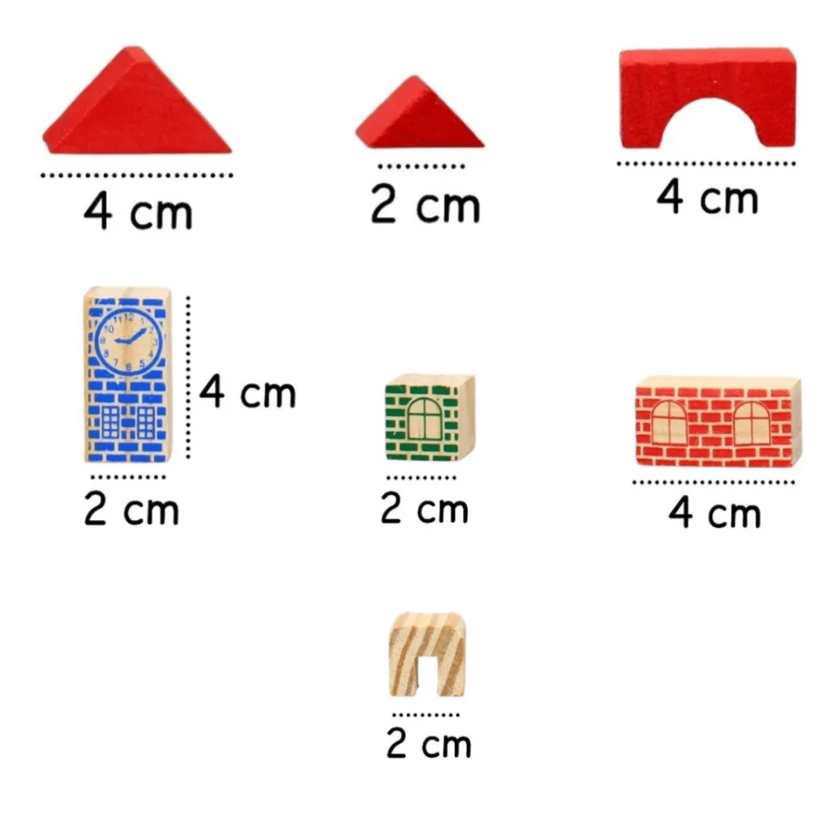 Brinquedo Bloco De Montar Infantil Educativo 200 Pçs Madeira Quantidade De  Peças 200