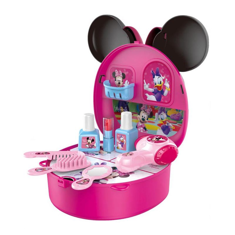 Conjunto-De-Acessorios---Minnie---Maleta-Com-Alca---Cabeleireira---Rosa---Multikids-0