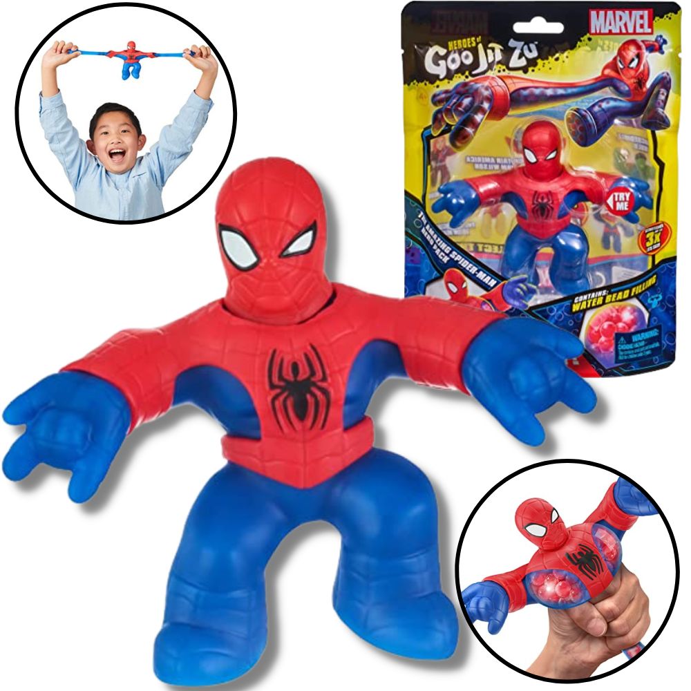 Boneco Elástico Homem Aranha Figura Goo Jit Zu Squishy Sunny