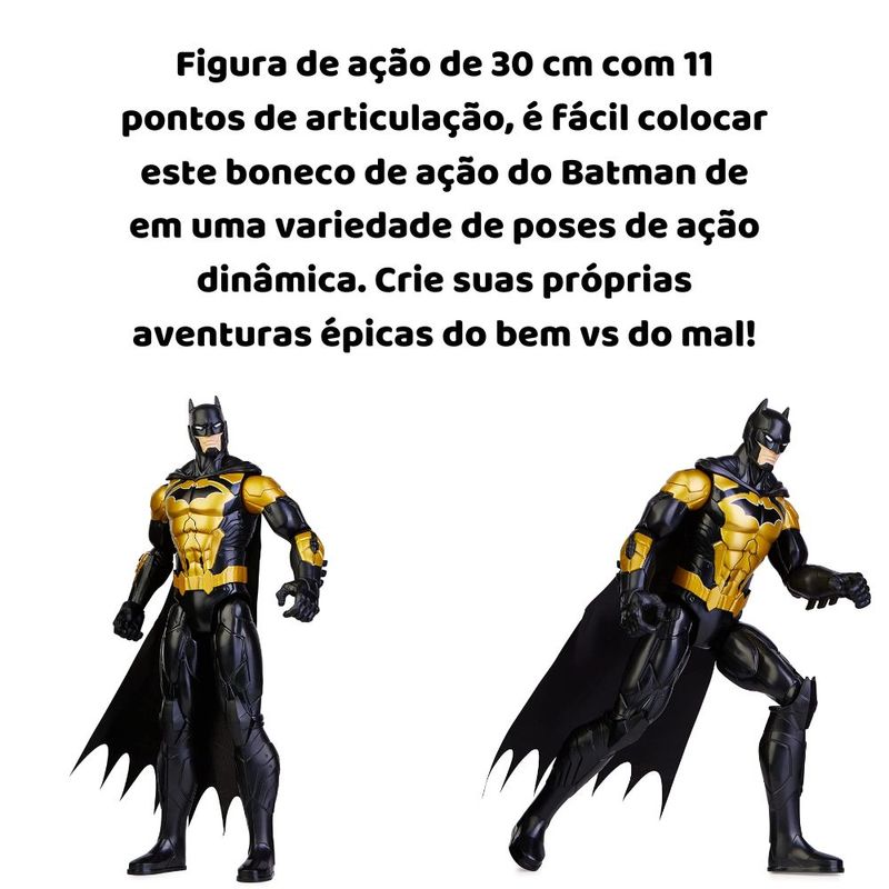 Boneco Batman Articulado 30 cm Figura Attack Tech DC Sunny - Ri Happy