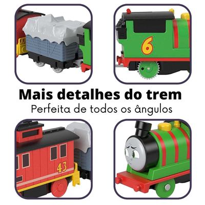 Trenzinho Thomas e Percy Fisher Price na Patrulha Presentes