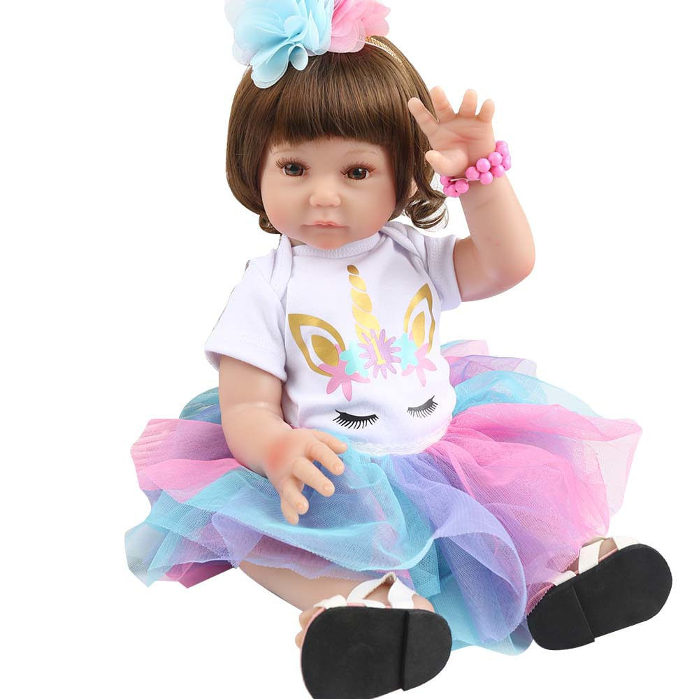BONECA BEBE REBORN LAURA BABY CHRISTY 100% VINIL - Shiny Toys