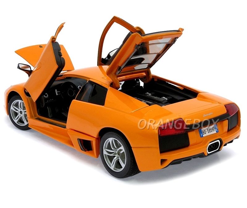 ミニカー Maisto Lamborghini Murcielago 1/18 Lamborghini Murciélago LP640 2007 Maisto 1:18 Laranja - Ri Happy