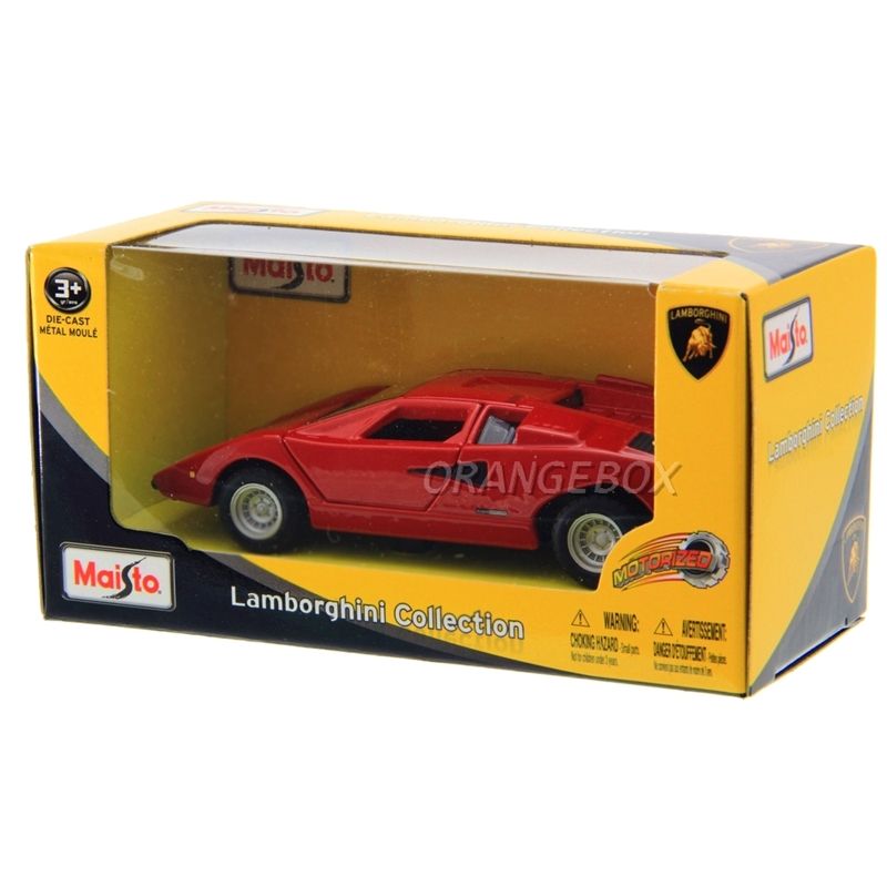 Lamborghini Countach LP-400 Maisto 1:40 Vermelho - Ri Happy
