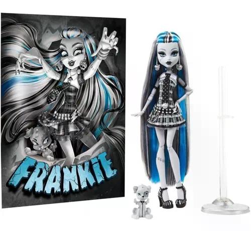 Boneca Monster High Com Pôsteres Frankie Stein Reel Drama - Ri Happy