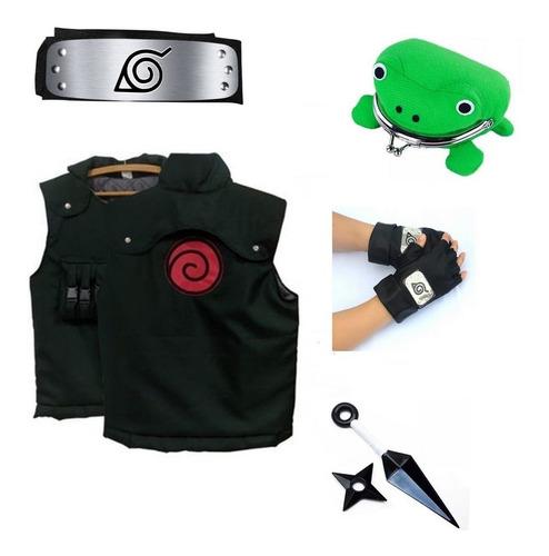 Kit Fantasia Jounin Kakashi com Bandana de Brinde