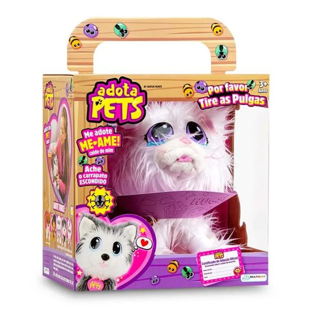 Pelucia Adota Pets Snow Multikids BR1069 - Ri Happy
