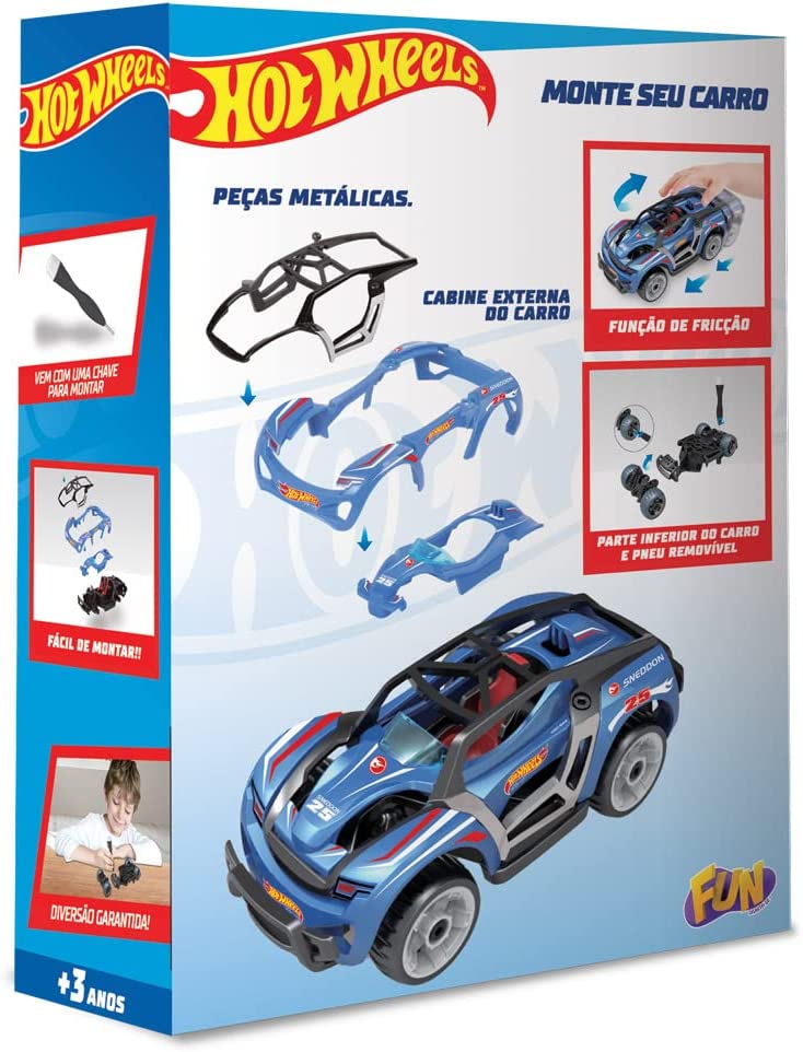 Carrinho Hot Wheels Sortido Muda Cor Chave Lançadora - Fun - Ri Happy