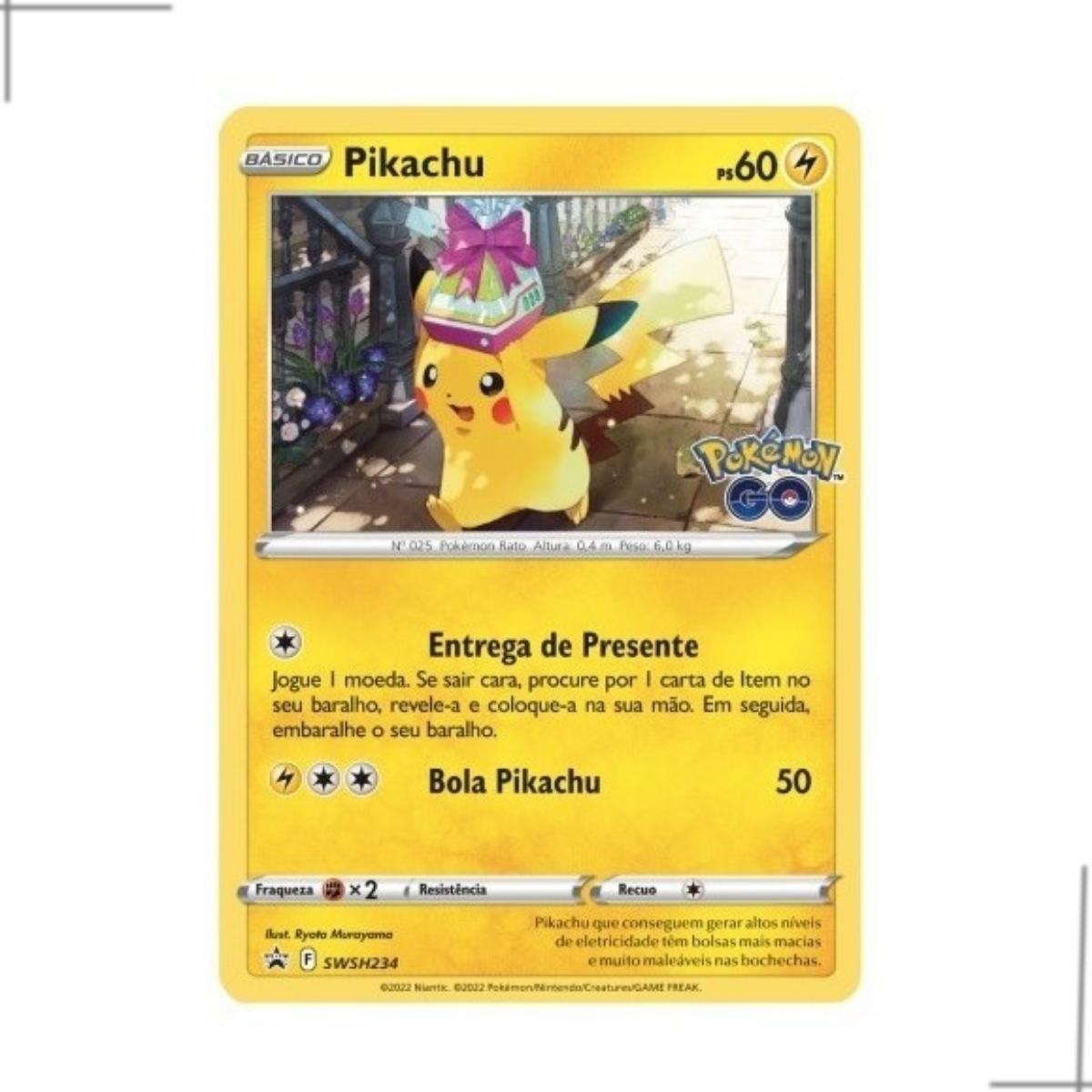 Blister Quádruplo Pokémon Go Pikachu Original Copag - Ri Happy