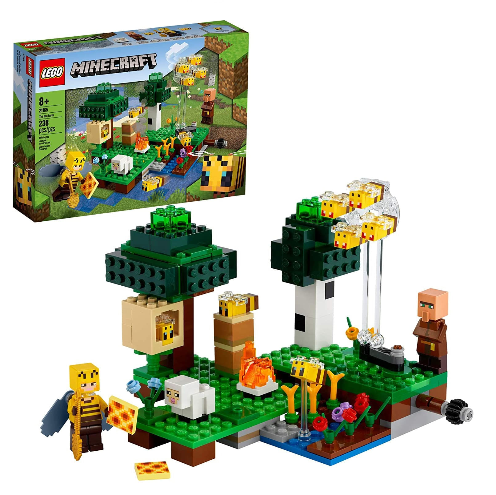 Lego Minecraft - A Fazenda das Abelhas 238 Peças - 21165 - Ri Happy