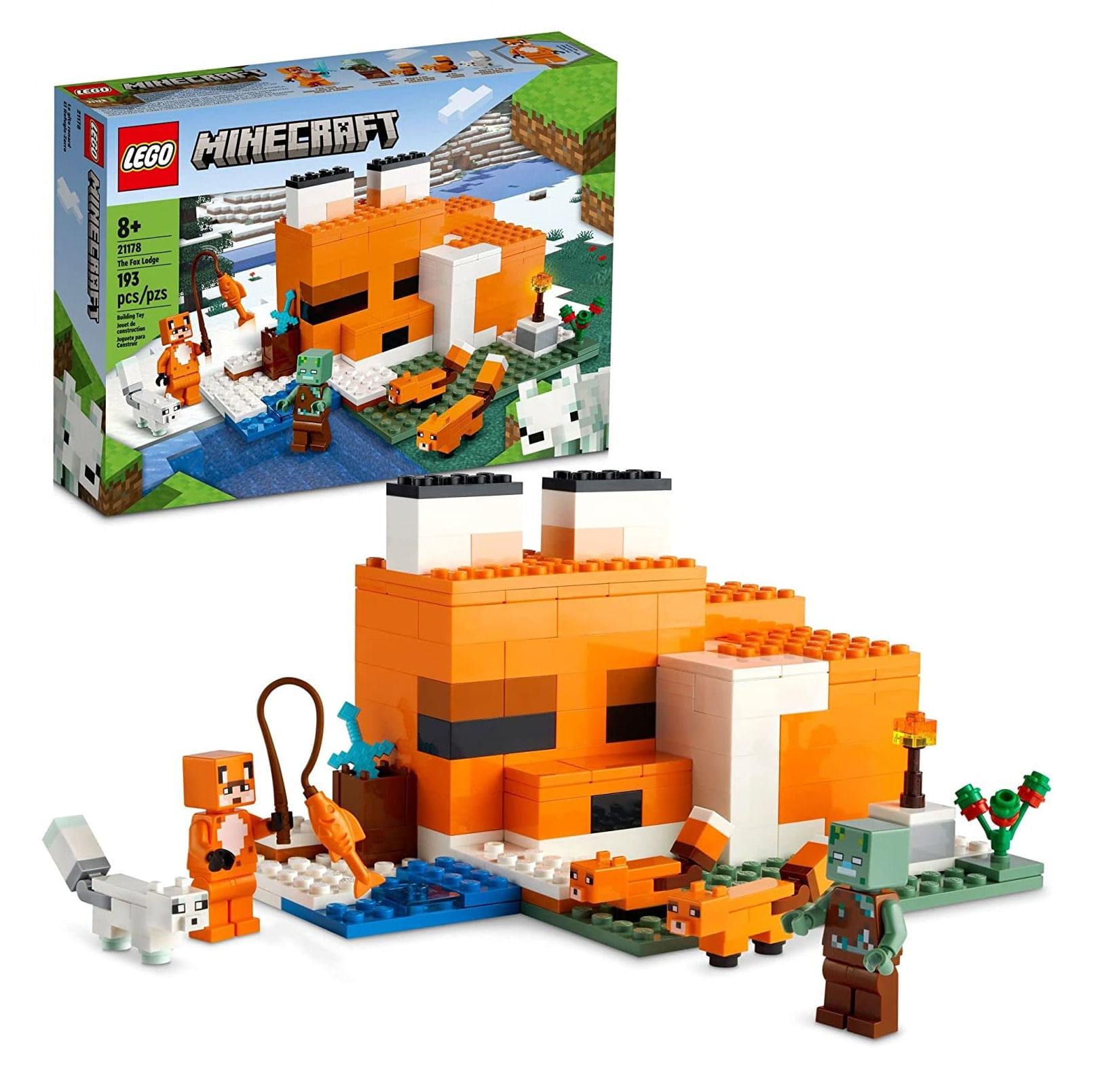 Lego Minecraft Pousada da Raposa 193 Peças - 21178 - Ri Happy