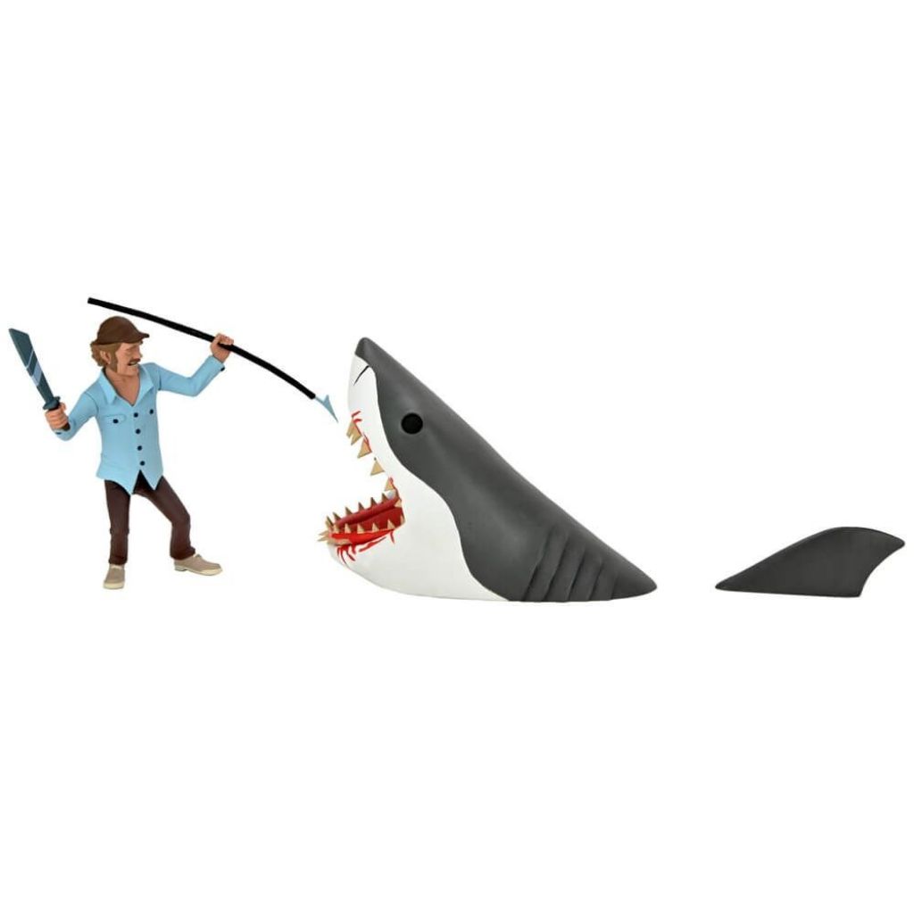 Figura Neca Toony Terrors Jaws & Quint Tubarão - PBKIDS Brinquedos