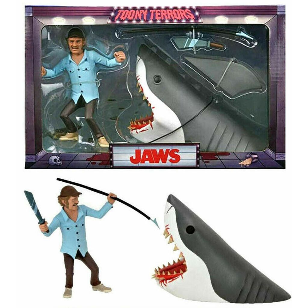 Figura Neca Toony Terrors Jaws & Quint Tubarão - Ri Happy