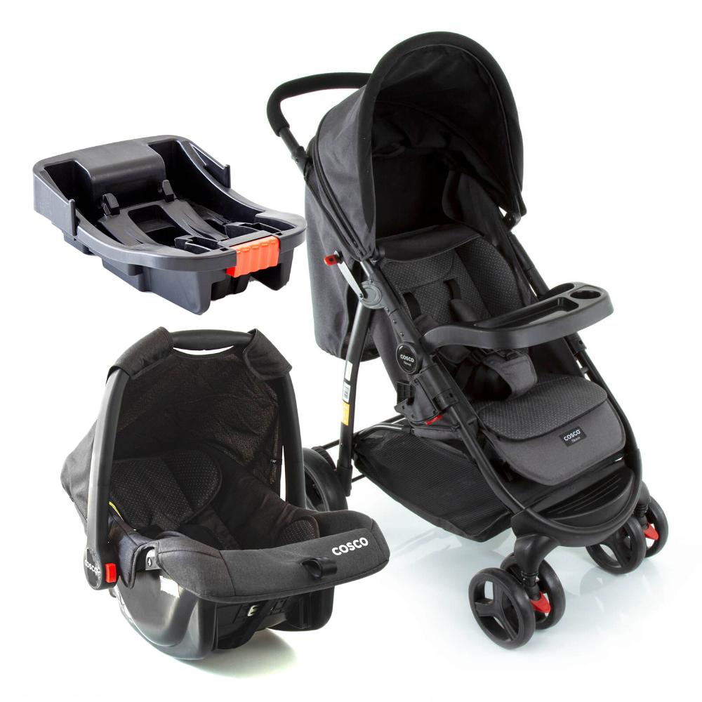 Travel System Nexus 3.0 Trio Cosco - Preto Poá - Ri Happy