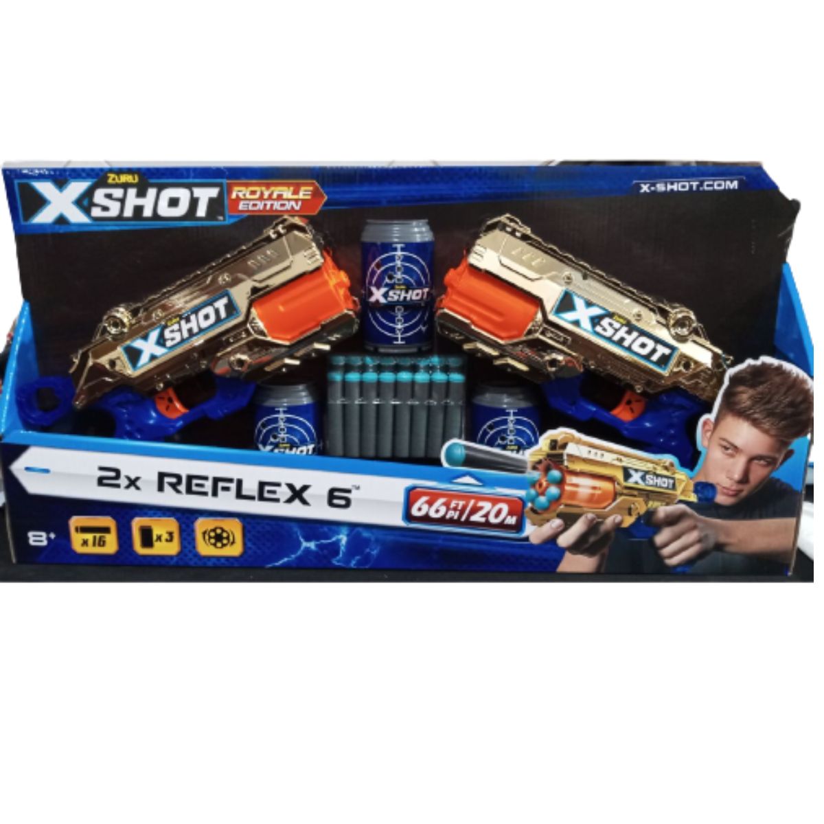 Pistolet Zuru France Xshot Reflex 6 - Jeux & Jouets