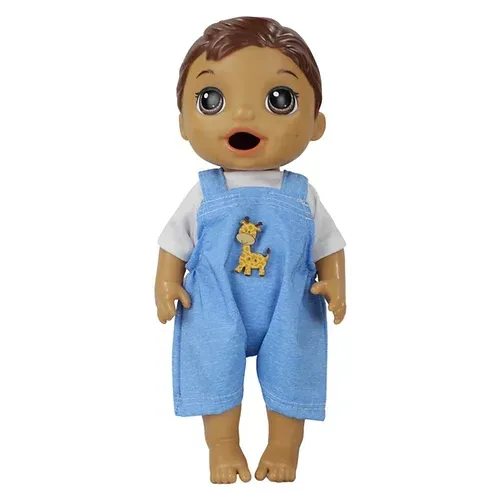 Roupa Boneca Para Baby Alive - Jardineira Sereia - Casinha 4