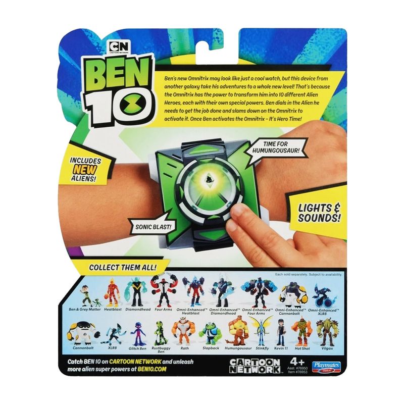 Lançador de Discos - Ben 10 - Omnitrix Omnitunado - Sunny