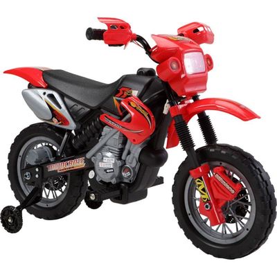 Moto Cross Eletrica Infantil 6V Vermelho - Belfix