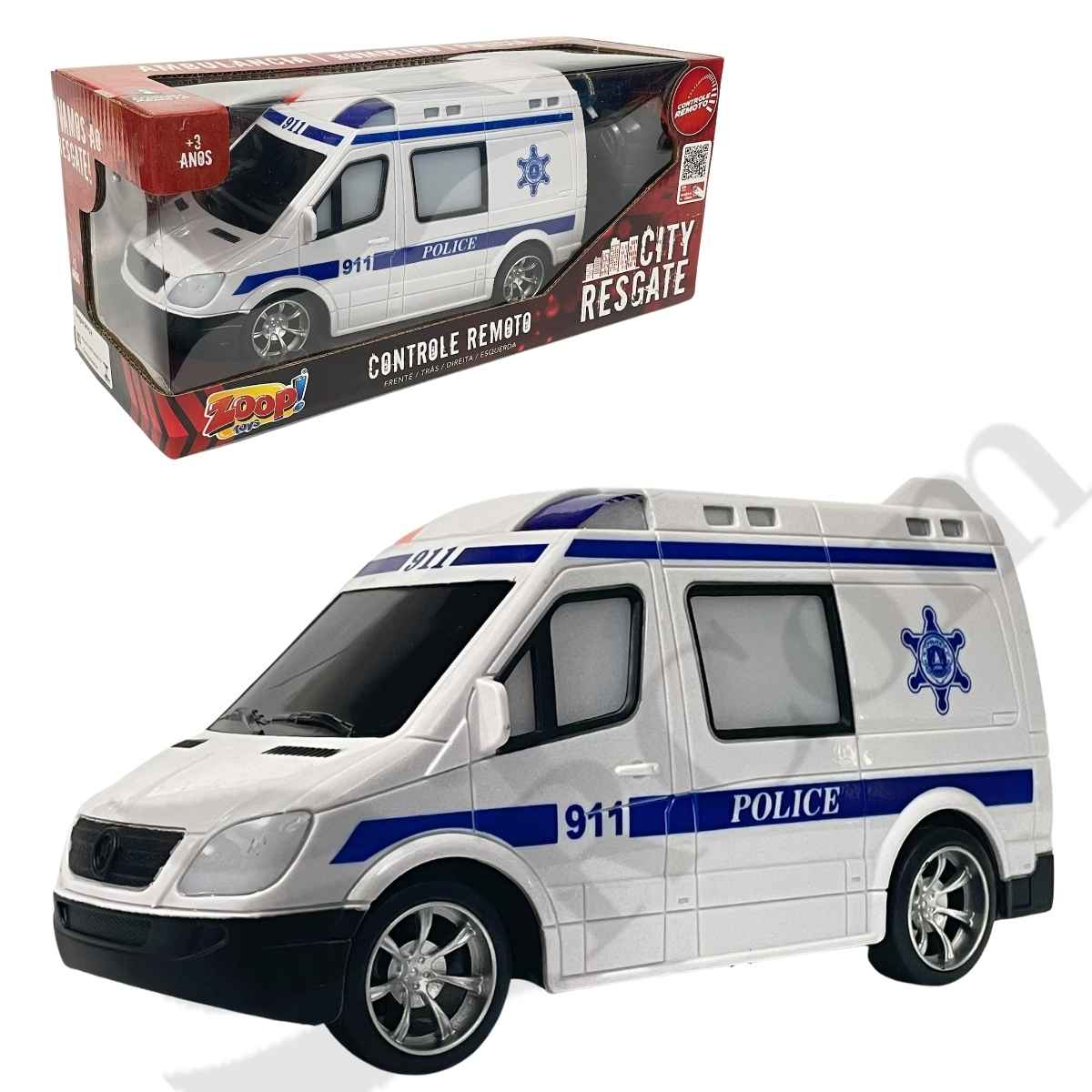 CARRO DE POLICIA AMERICANA CARRINHO DE CONTROLE REMOTO BRINQUEDO INFANTIL  COM LUZ NA SIRENE