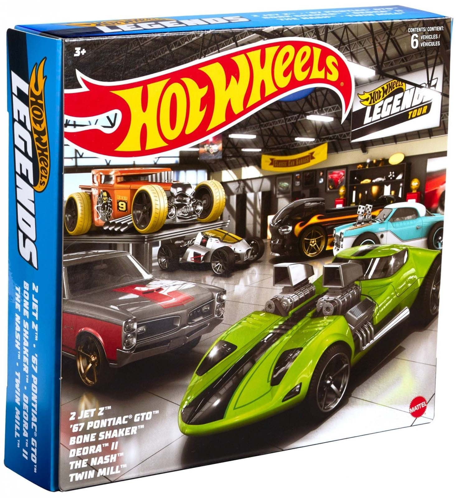 Caixa Hot Wheels - 6 Miniaturas - Carros Hot Wheels Legends